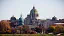 The Pennsylvania Capitol in Harrisburg saw plenty of partisan fights in 2022.