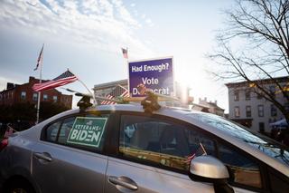 Gettysburg Pennsylvania on Election Day. November 3, 2020.